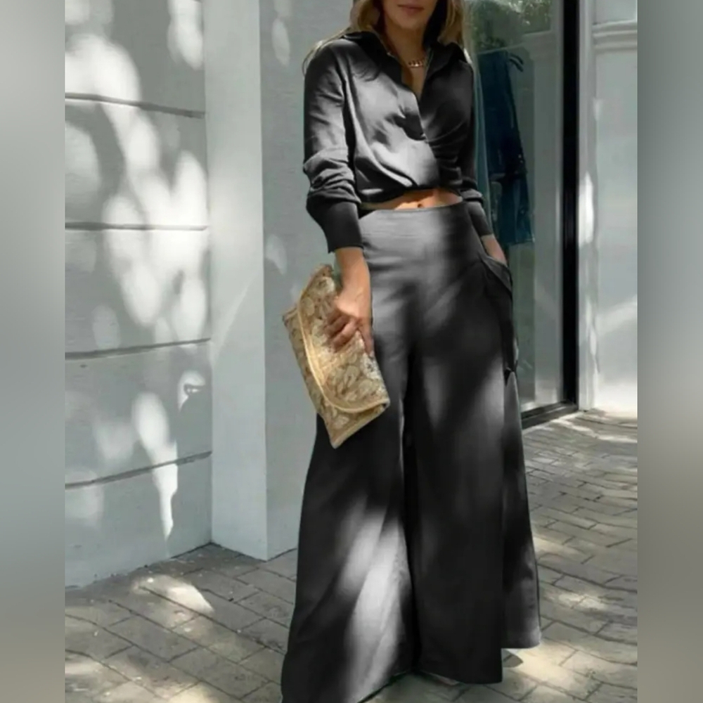 New In Bag: Black Two-Piece Set